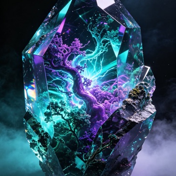 霓晶樹影